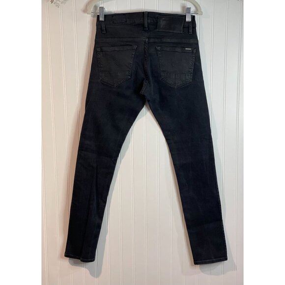 G-STAR RAW 3301 SLIM MEN'S JEANS BLACK W30 L32 STRETCH BUTTON'S DENIM - Picture 5 of 16